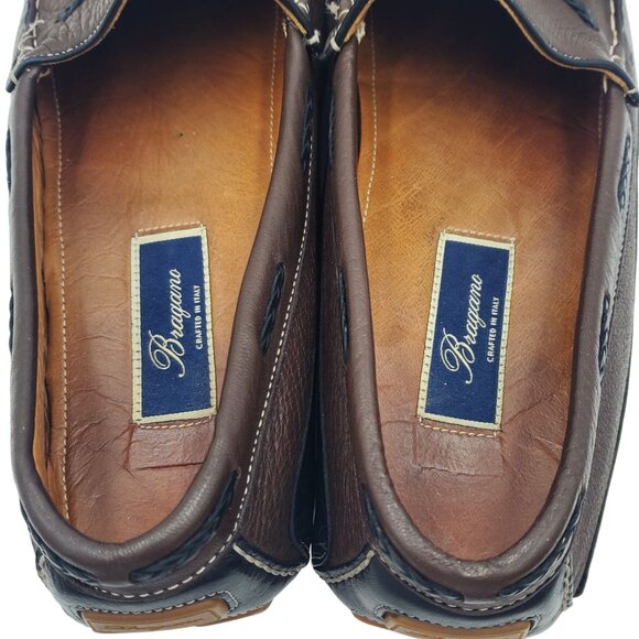 Bragano Cole Haan Men\'s size 10.5 Brown Leather Driving loafer Shoes Italy main image 12